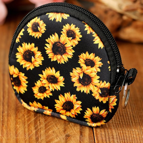 Unbranded Accessories - Yellow Neoprene Gift Card Keychain Pouch